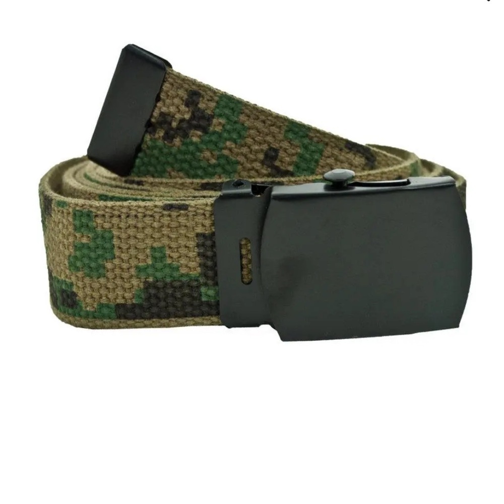 ⭐️Camo Reversible Web Belt Woodland Digital/Olive Drab 47” - UNISEX⭐️
